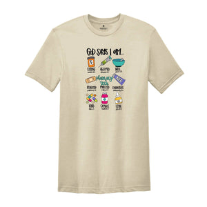 God says I am Pharmacy Tech Shirt, Funny Christian Gift, Bible Verse Shirt, Faith Sweatshirt, Christian Clothing, Jesus Lover Tee