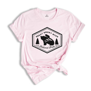 Great Smoky MTNS National Park Shirt, Great Smoky T-Shirt, Camping Shirt, Nature Lover Tee, Explore Shirt, Adventure Tee, Outdoor Shirt