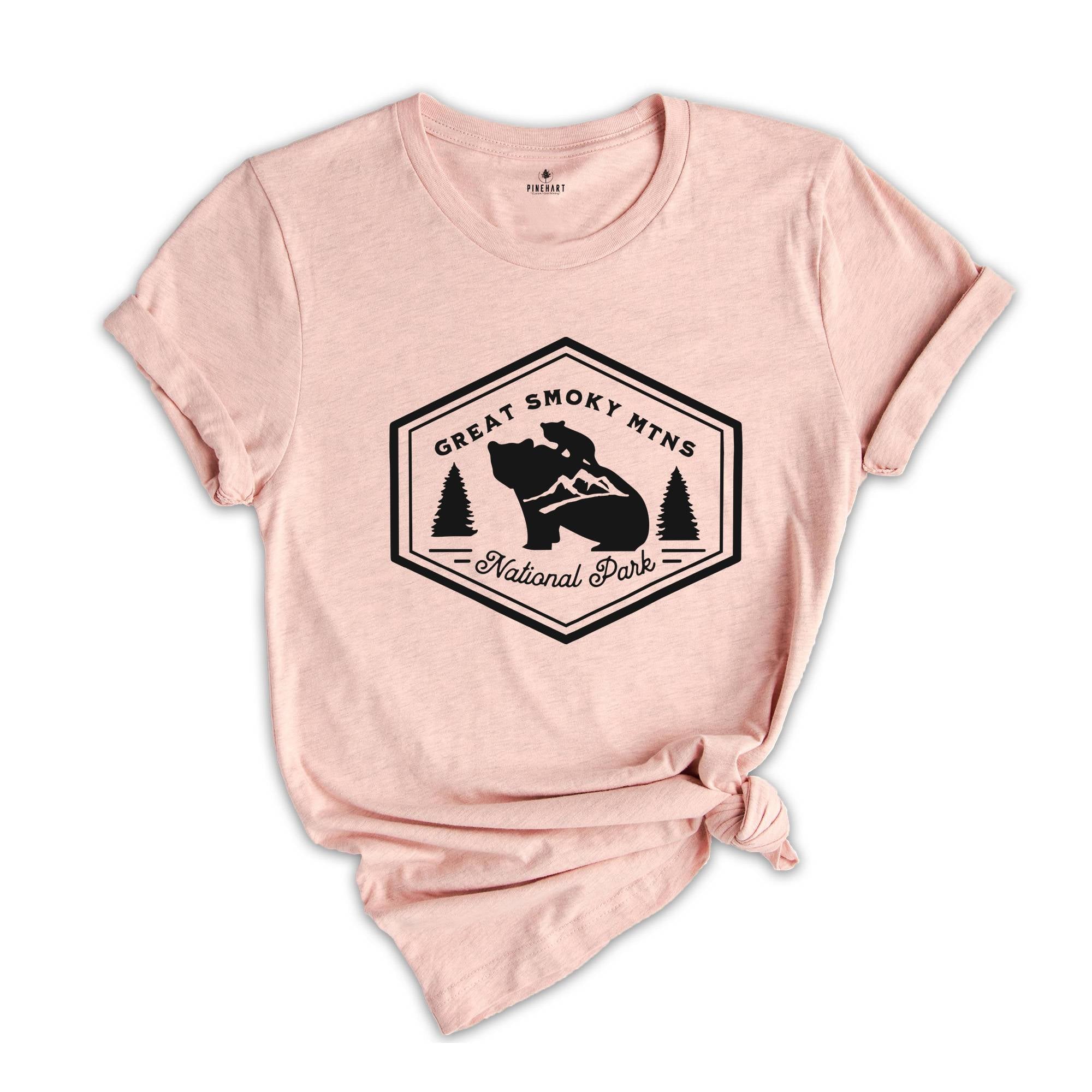 Great Smoky MTNS National Park Shirt, Great Smoky T-Shirt, Camping Shirt, Nature Lover Tee, Explore Shirt, Adventure Tee, Outdoor Shirt
