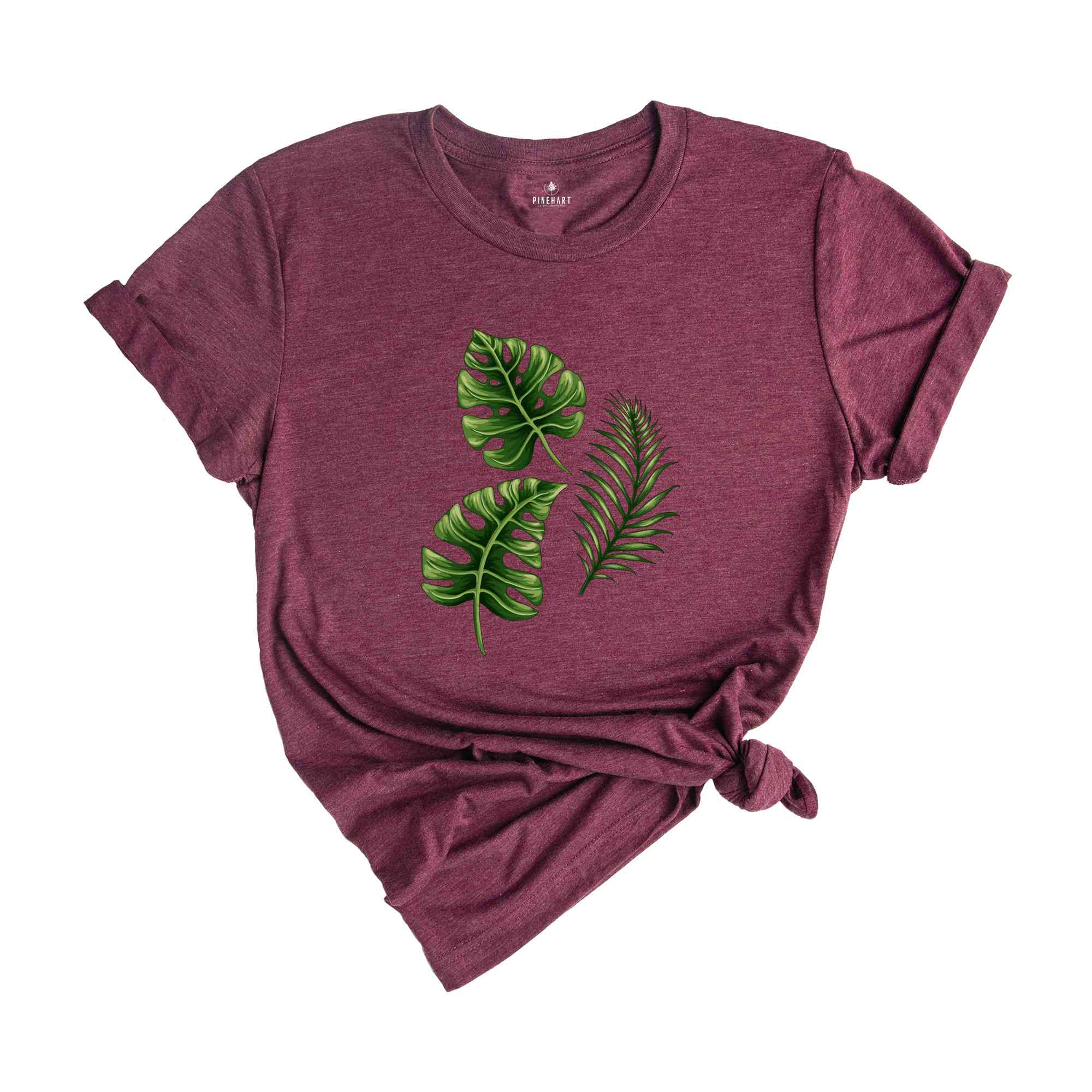 Green Plant Shirt, Botanical Tee, Nature Inspired Shirt, Botany Lover Gift, Leafy Plant Shirt, Nature Shirt