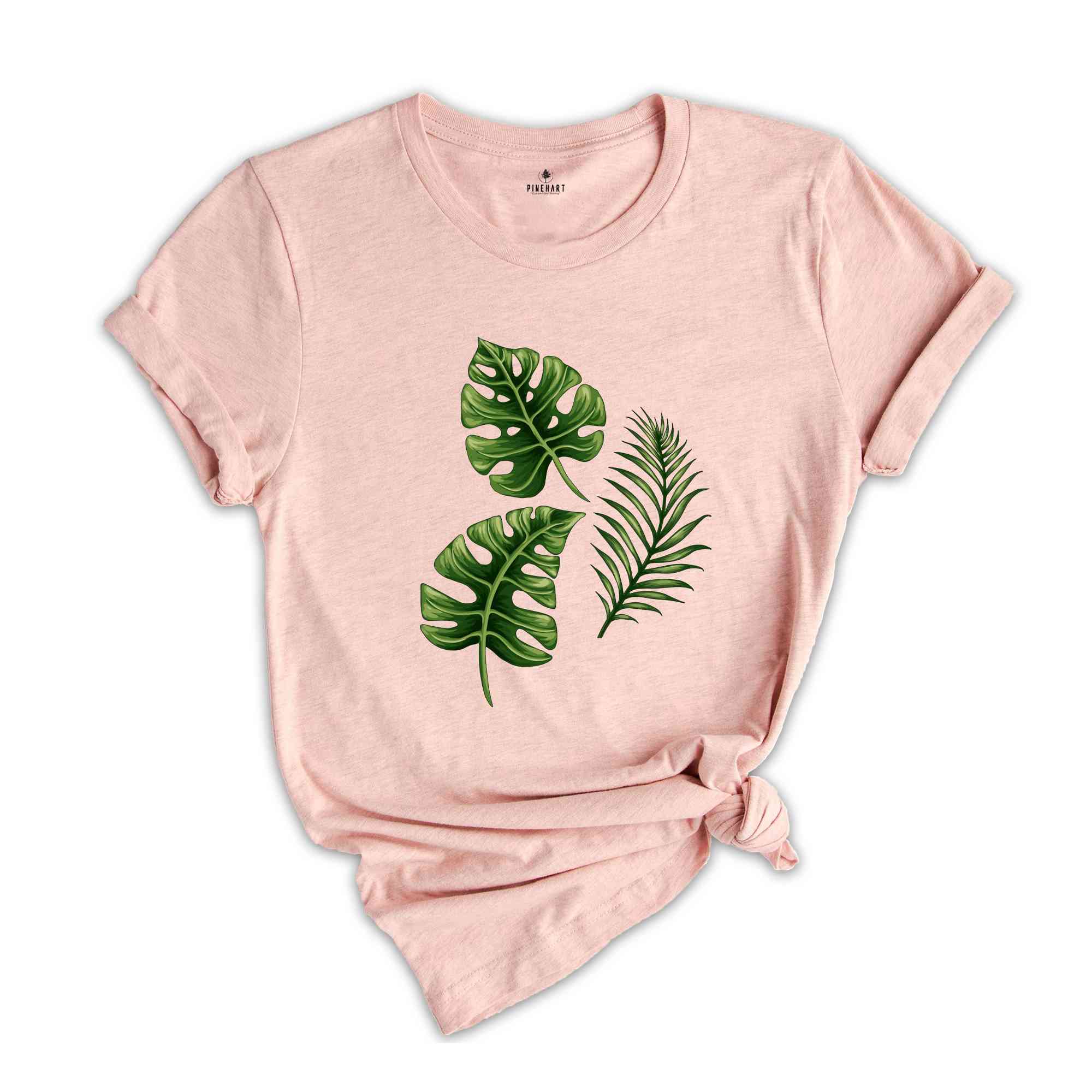 Green Plant Shirt, Botanical Tee, Nature Inspired Shirt, Botany Lover Gift, Leafy Plant Shirt, Nature Shirt