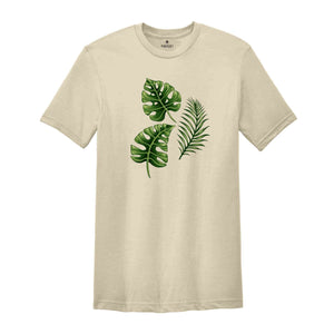 Green Plant Shirt, Botanical Tee, Nature Inspired Shirt, Botany Lover Gift, Leafy Plant Shirt, Nature Shirt