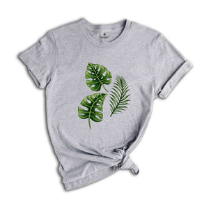 Green Plant Shirt, Botanical Tee, Nature Inspired Shirt, Botany Lover Gift, Leafy Plant Shirt, Nature Shirt