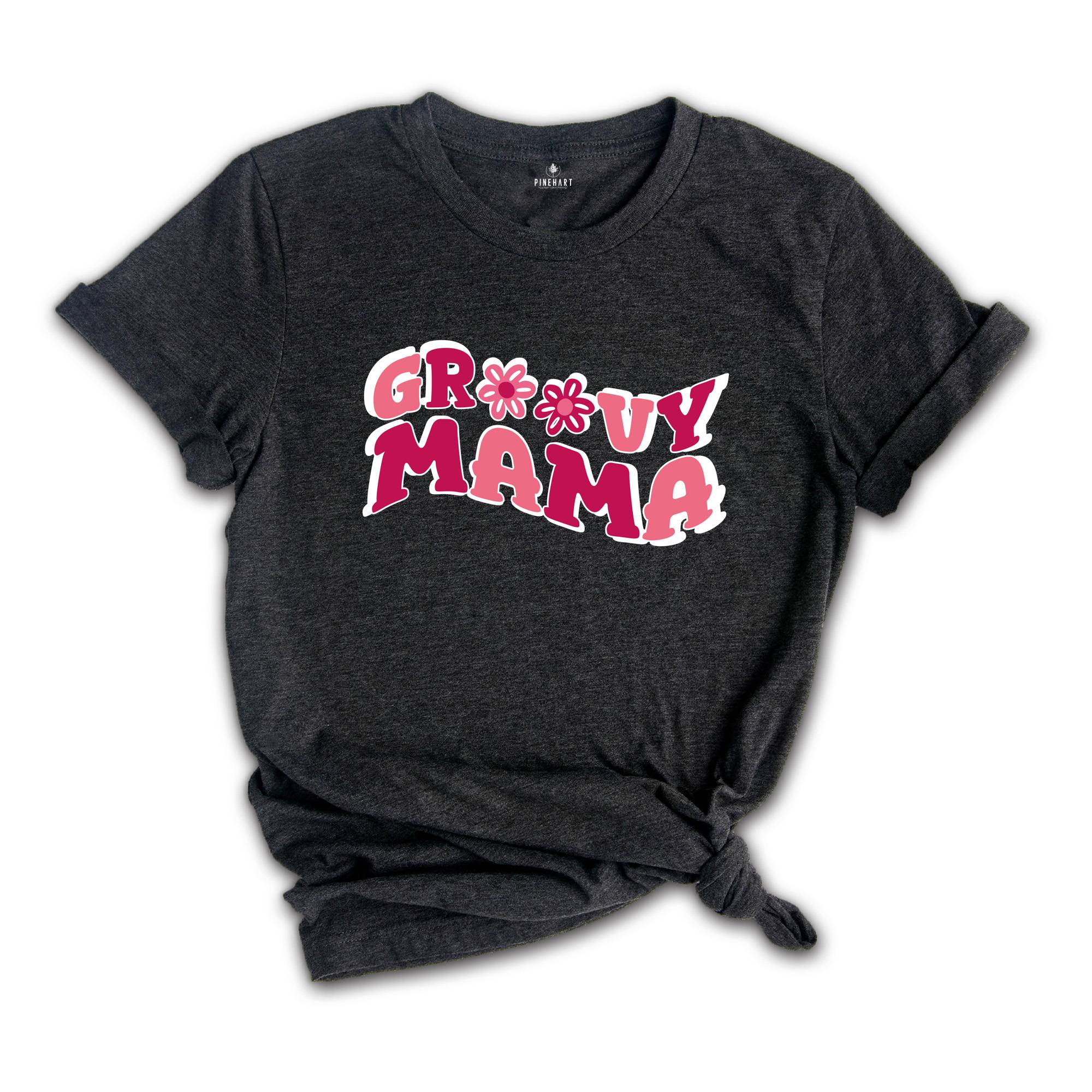 Groovy Mama T Shirt, Groovy Mom Shirt, Groovy Parent Shirt, Groovy Birthday Party, Family Groovy Tee, Mama Gift, Mom Lover Tee