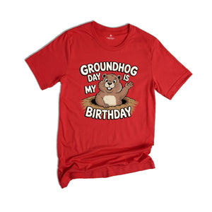 Groundhog Day Is My Birthday Shirt, Groundhogs Lovers Gift, Groundhog Day Tees, Cute Woodchucks Shirt, Animal Shirt, Animal Gift