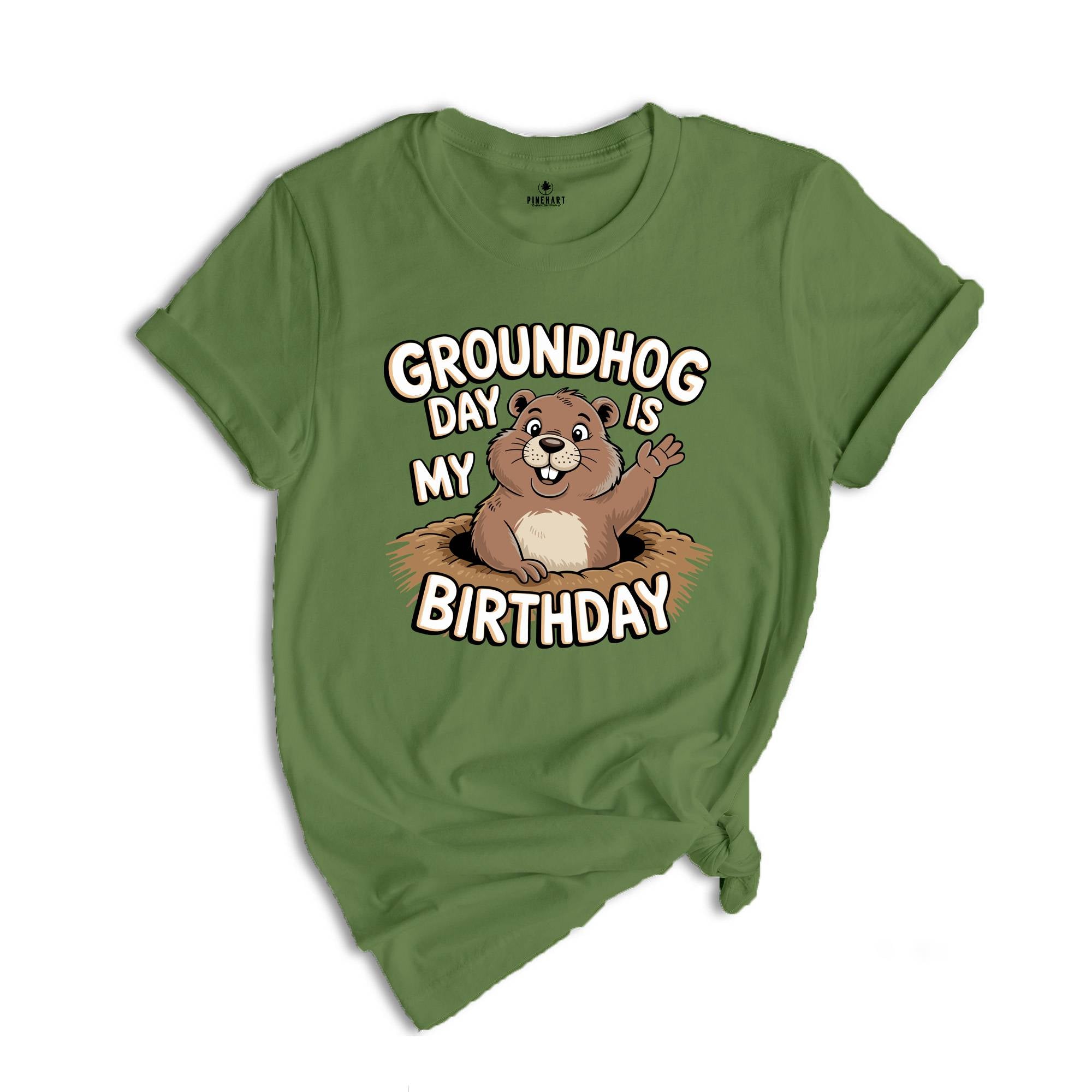 Groundhog Day Is My Birthday Shirt, Groundhogs Lovers Gift, Groundhog Day Tees, Cute Woodchucks Shirt, Animal Shirt, Animal Gift