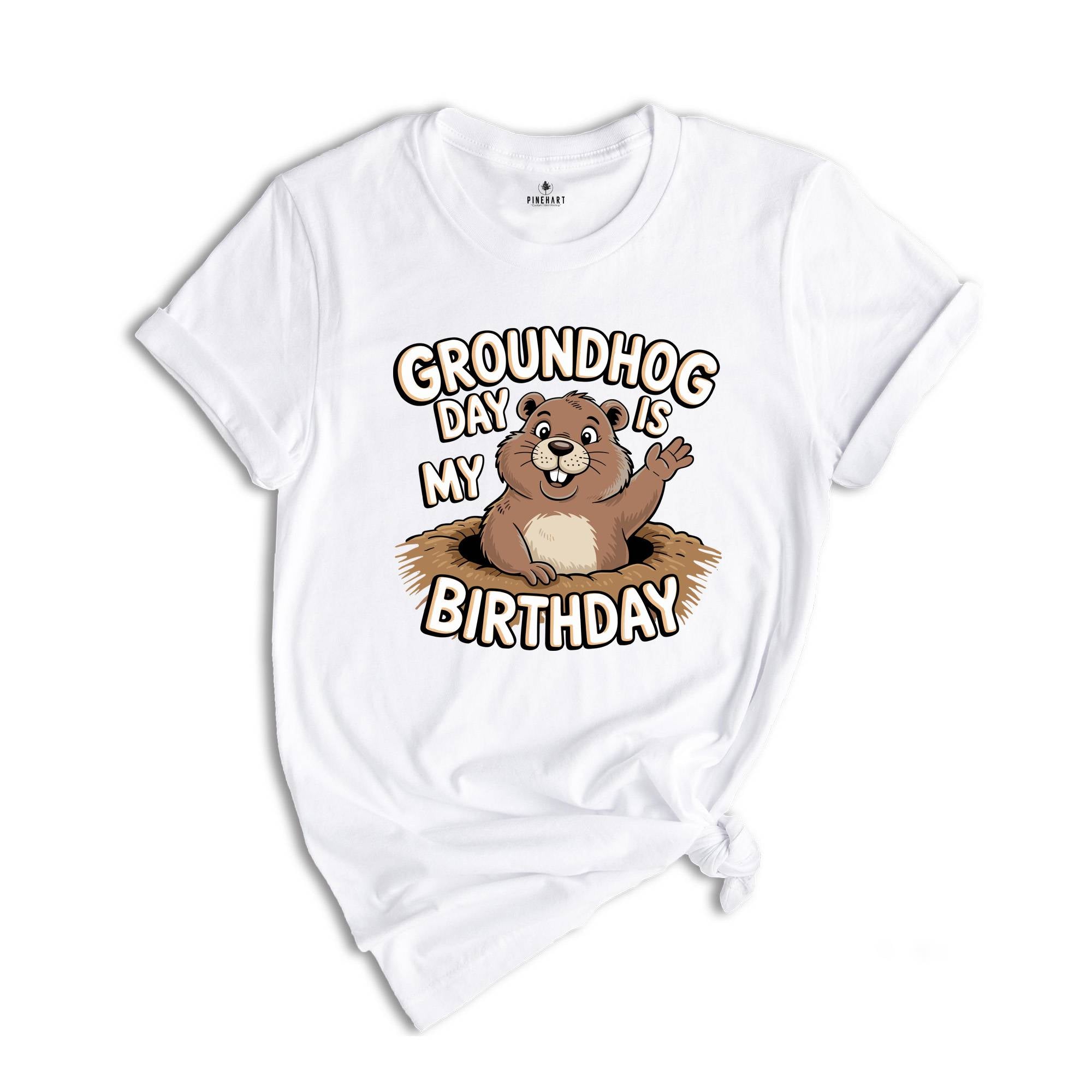 Groundhog Day Is My Birthday Shirt, Groundhogs Lovers Gift, Groundhog Day Tees, Cute Woodchucks Shirt, Animal Shirt, Animal Gift