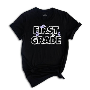 Halloween First Grade Teacher Shirt, 1st Grade Teacher Halloween Shirt, Spooky First Grade Crew One Spooky Teacher Elementary Halloween Tee