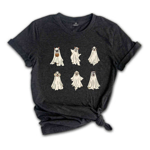 Halloween Ghost Dog Shirt, Halloween Cute Dogs Shirt, Ghost Dog Tee, Spooky Dogs Shirt, Pumpkin Fall Dogs Shirt, Halloween Dog Shirt