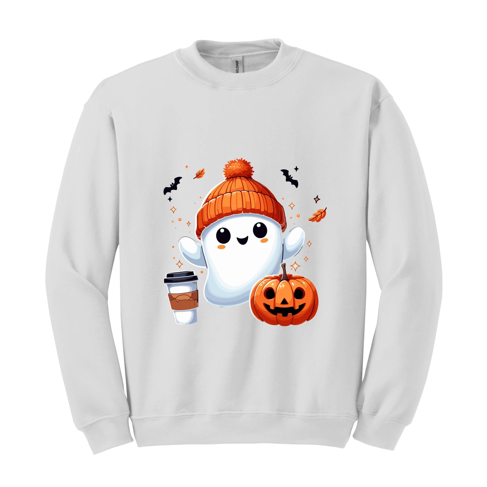 Halloween Ghost Sweatshirt, Cute Ghost Sweatshirt, Halloween T-shirt, Womens Halloween Shirt, Cute Fall Shirt, Spooky Season Sweatshirt