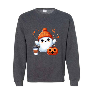Halloween Ghost Sweatshirt, Cute Ghost Sweatshirt, Halloween T-shirt, Womens Halloween Shirt, Cute Fall Shirt, Spooky Season Sweatshirt