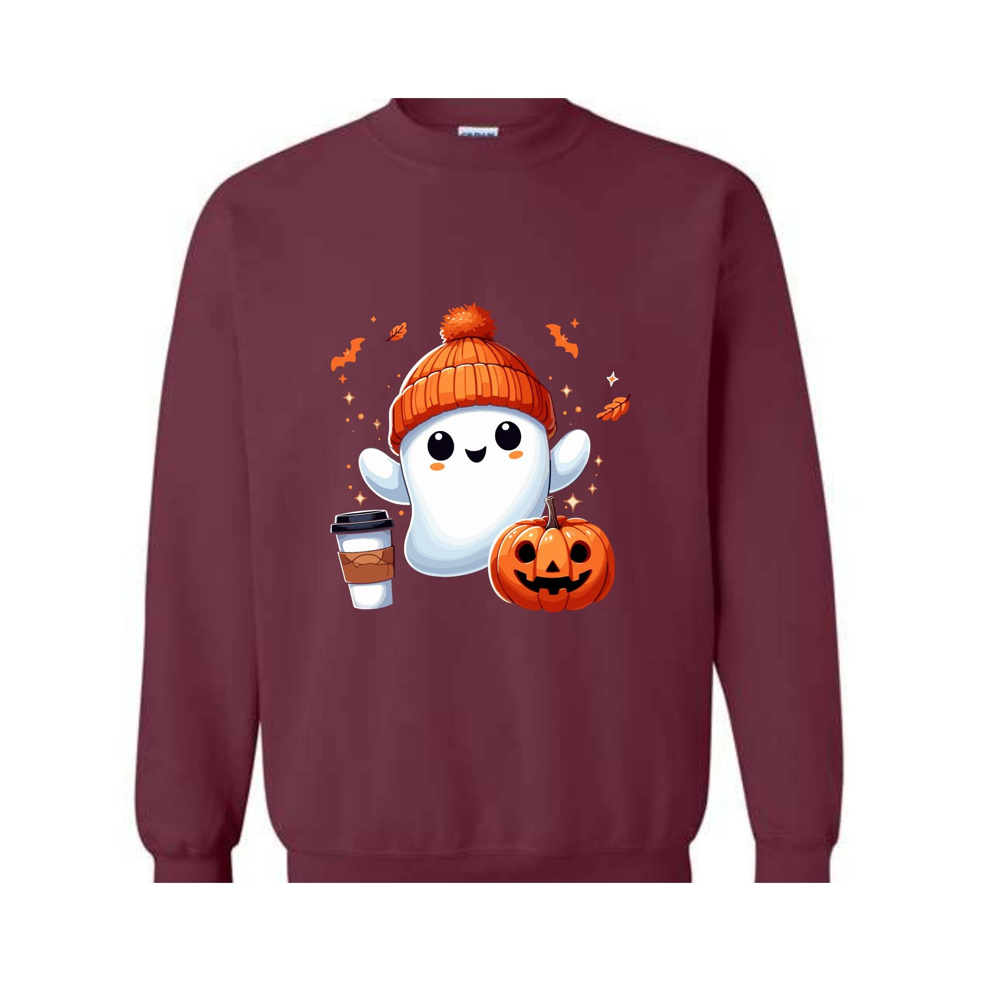 Halloween Ghost Sweatshirt, Cute Ghost Sweatshirt, Halloween T-shirt, Womens Halloween Shirt, Cute Fall Shirt, Spooky Season Sweatshirt