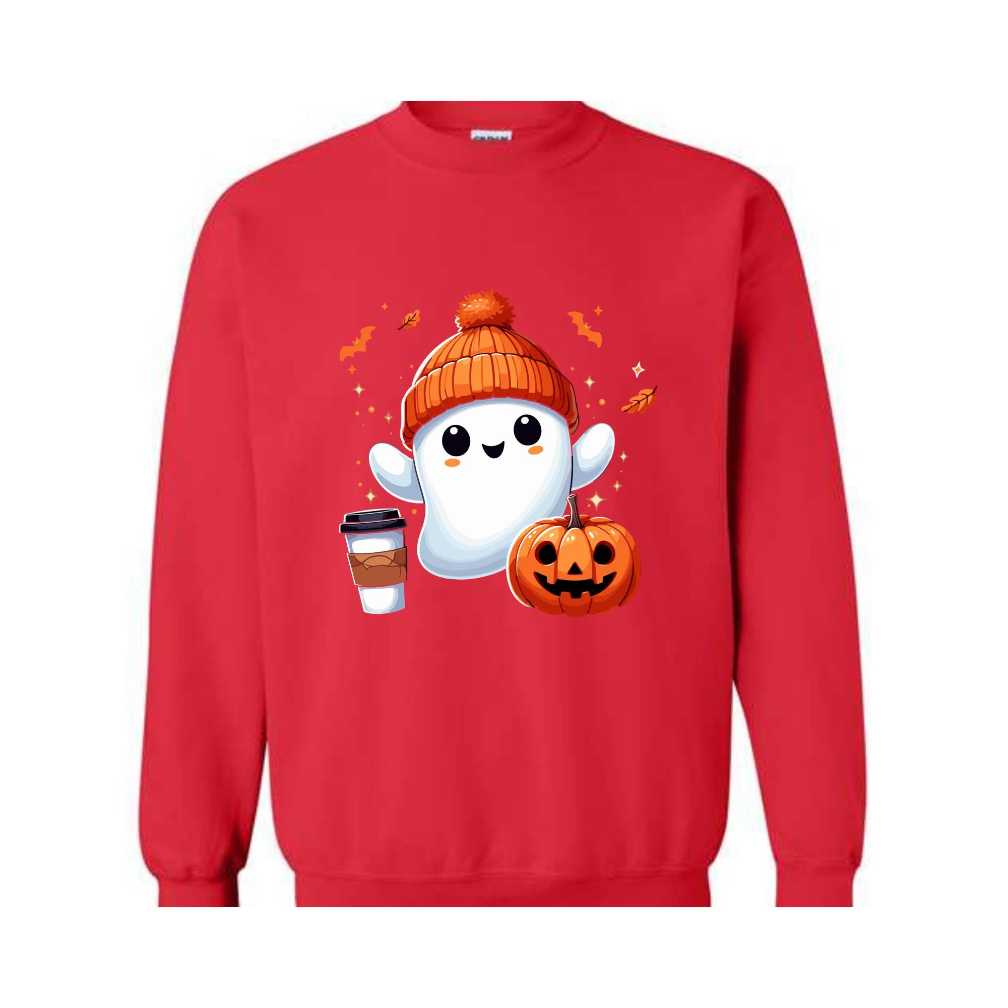 Halloween Ghost Sweatshirt, Cute Ghost Sweatshirt, Halloween T-shirt, Womens Halloween Shirt, Cute Fall Shirt, Spooky Season Sweatshirt