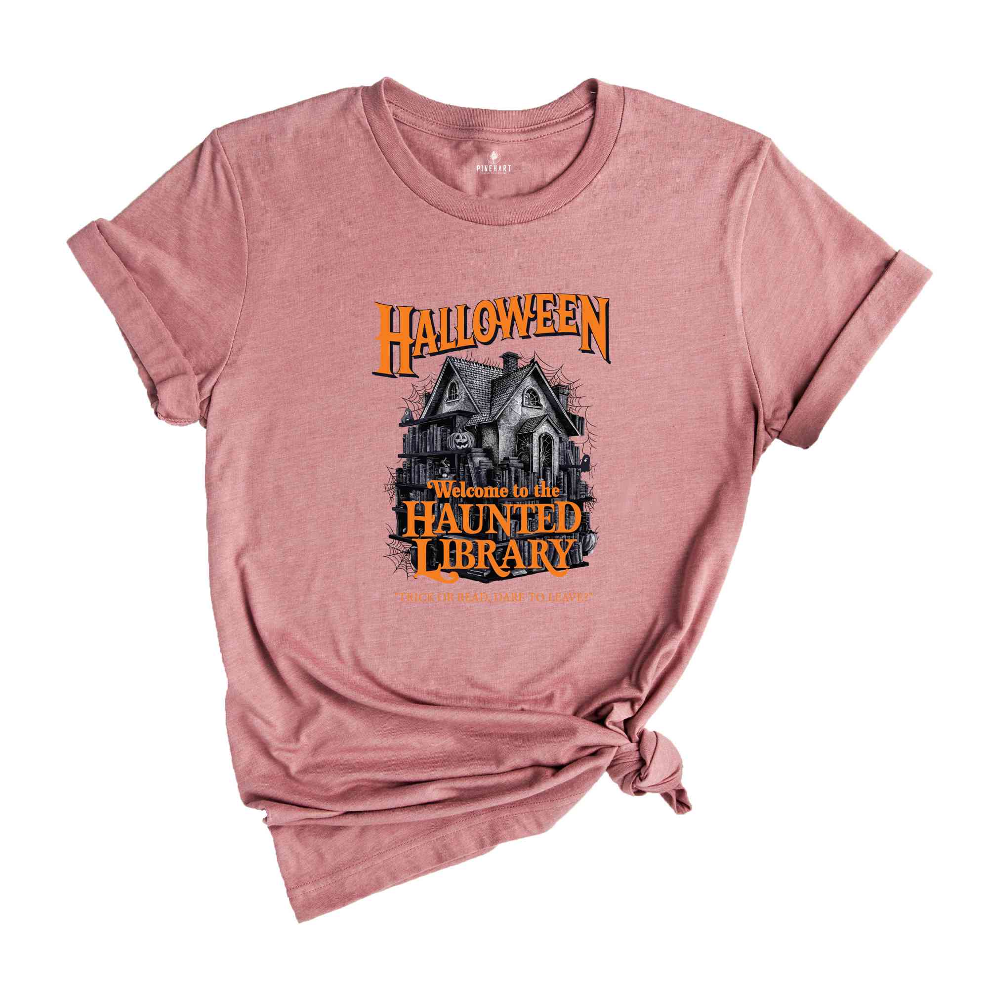 Halloween Haunted Library Shirt, Librarian Shirt Bookish Shirt Ghost Reading Shirt Teacher Shirt Banned Books Shirt Bookish Halloween