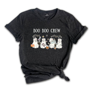 Halloween Nurse Shirt, Boo Boo Crew Shirt, Halloween Nursing Shirt, Funny Halloween T-Shirt, Cute Nurse Shirt, Ghost Nurse Tees
