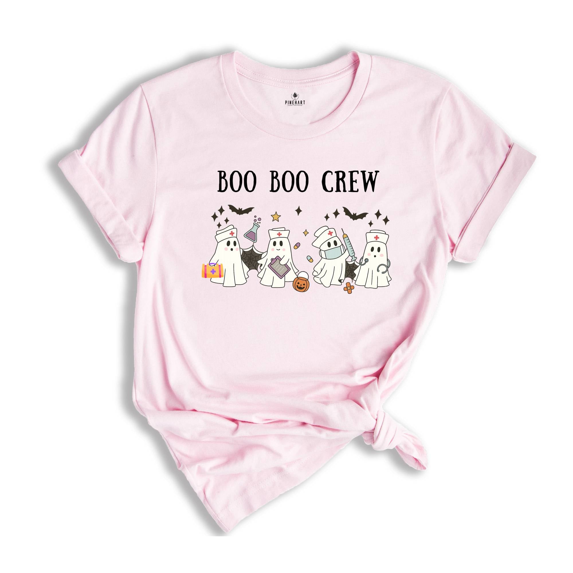 Halloween Nurse Shirt, Boo Boo Crew Shirt, Halloween Nursing Shirt, Funny Halloween T-Shirt, Cute Nurse Shirt, Ghost Nurse Tees