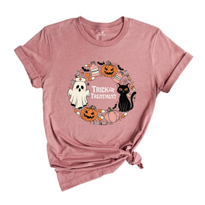 Halloween Nurse Shirt, Retro Spooky Nurse Gift for Women, Pumpkin Fall Nursing T-shirt, Hospital Ghost Boo Tee