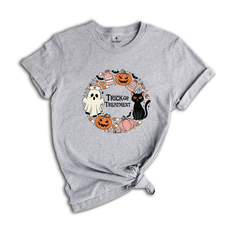 Halloween Nurse Shirt, Retro Spooky Nurse Gift for Women, Pumpkin Fall Nursing T-shirt, Hospital Ghost Boo Tee