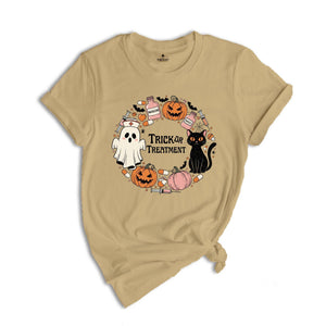 Halloween Nurse Shirt, Retro Spooky Nurse Gift for Women, Pumpkin Fall Nursing T-shirt, Hospital Ghost Boo Tee