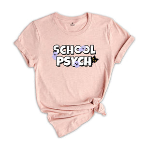 Halloween School Psych Shirt, School Psychologist Ghost T-shirt, School Psych Halloween Shirt, Cat School Psychologist Tee