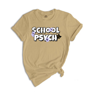 Halloween School Psych Shirt, School Psychologist Ghost T-shirt, School Psych Halloween Shirt, Cat School Psychologist Tee
