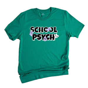Halloween School Psych Shirt, School Psychologist Ghost T-shirt, School Psych Halloween Shirt, Cat School Psychologist Tee