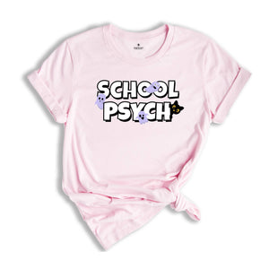 Halloween School Psych Shirt, School Psychologist Ghost T-shirt, School Psych Halloween Shirt, Cat School Psychologist Tee