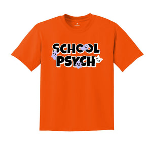Halloween School Psych Shirt, School Psychologist Ghost T-shirt, School Psych Halloween Shirt, Cat School Psychologist Tee