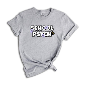 Halloween School Psych Shirt, School Psychologist Ghost T-shirt, School Psych Halloween Shirt, Cat School Psychologist Tee