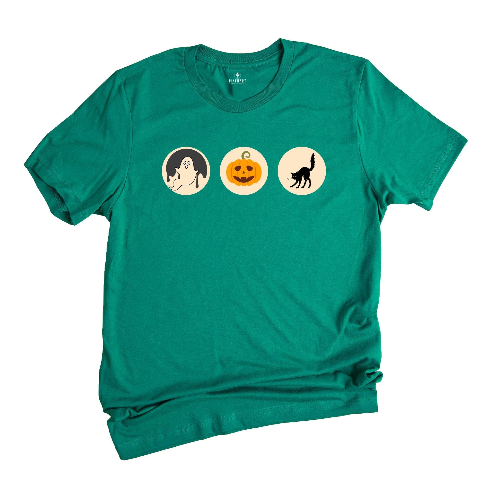 Halloween Sugar Cookie T-shirts, Retro Halloween Tee, Halloween Cookies Shirt, Pumpkin Shirts, Ghost Cat Pumpkin Shirt