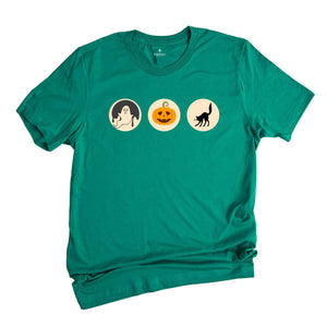 Halloween Sugar Cookie T-shirts, Retro Halloween Tee, Halloween Cookies Shirt, Pumpkin Shirts, Ghost Cat Pumpkin Shirt