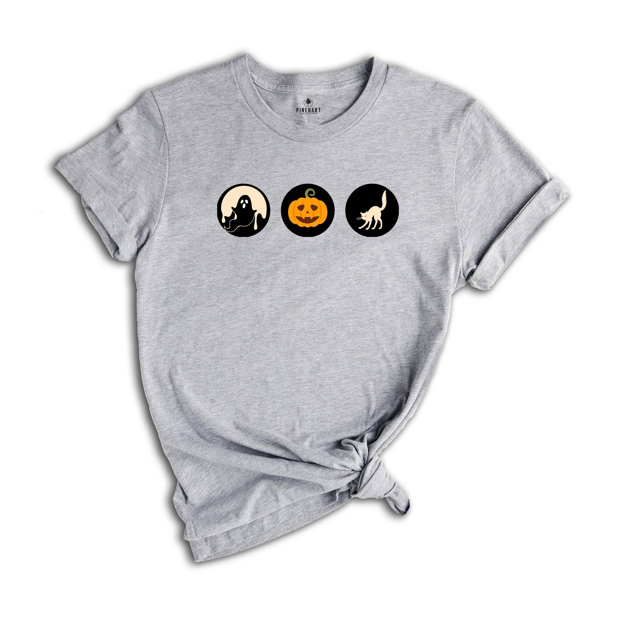 Halloween Sugar Cookie T-shirts, Retro Halloween Tee, Halloween Cookies Shirt, Pumpkin Shirts, Ghost Cat Pumpkin Shirt