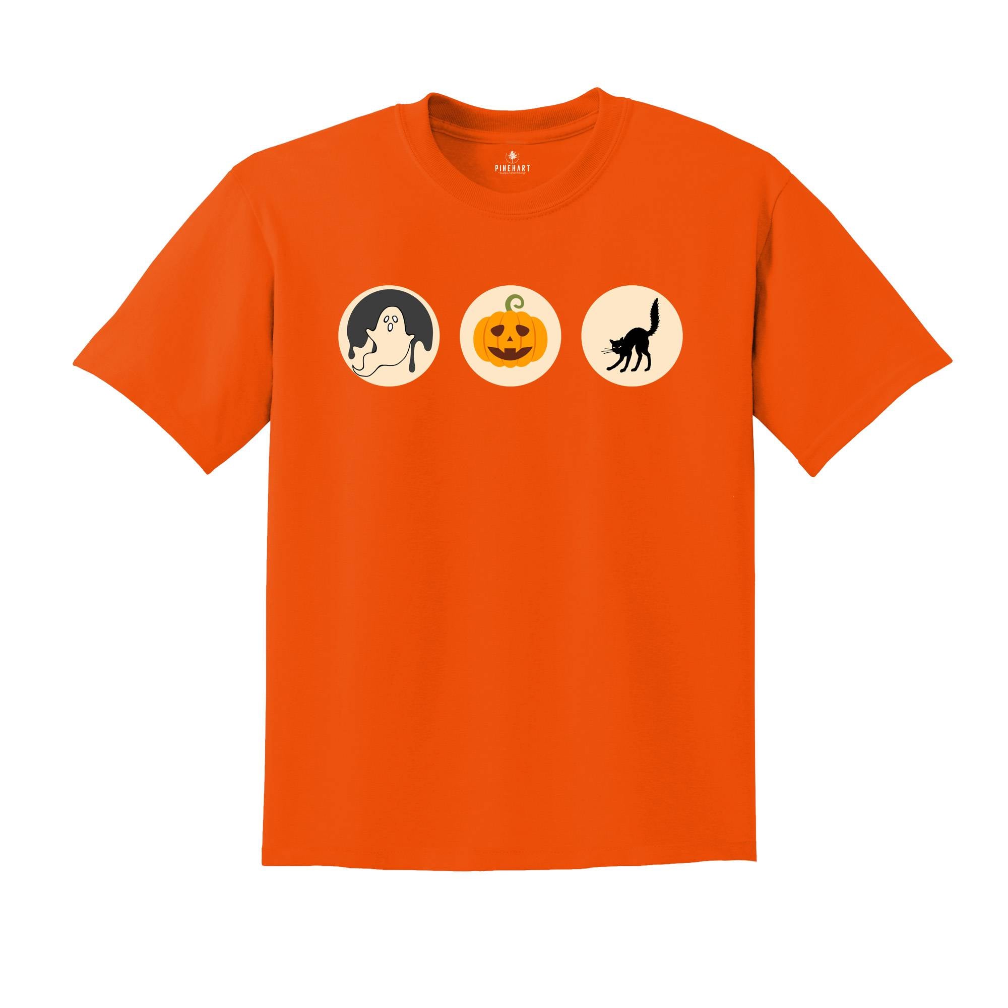 Halloween Sugar Cookie T-shirts, Retro Halloween Tee, Halloween Cookies Shirt, Pumpkin Shirts, Ghost Cat Pumpkin Shirt