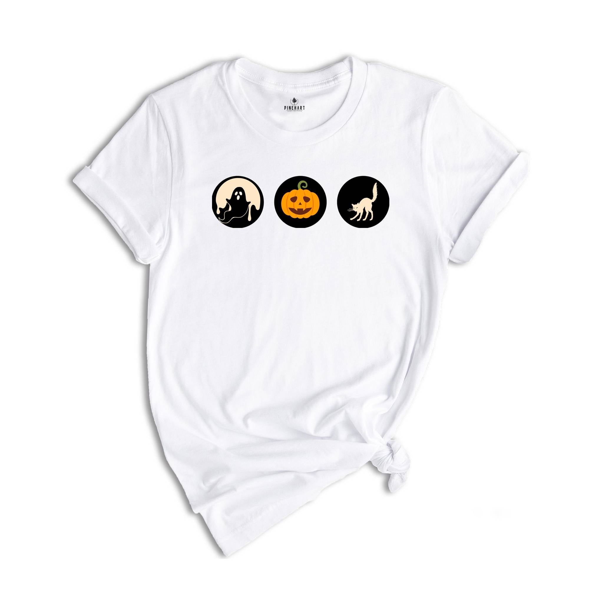 Halloween Sugar Cookie T-shirts, Retro Halloween Tee, Halloween Cookies Shirt, Pumpkin Shirts, Ghost Cat Pumpkin Shirt