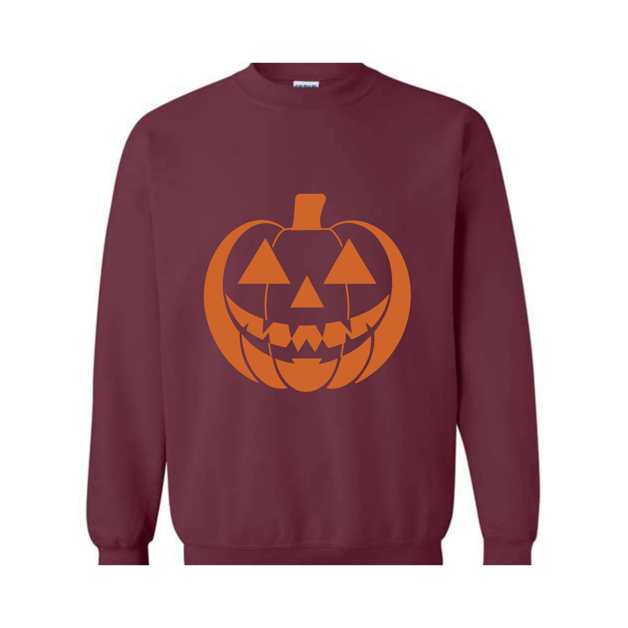 Halloween Sweatshirt, Pumpkin Face Crewneck, Funny Halloween crewneck, Jack O Lantern, Spooky Sweatshirt, Halloween Monster Sweater