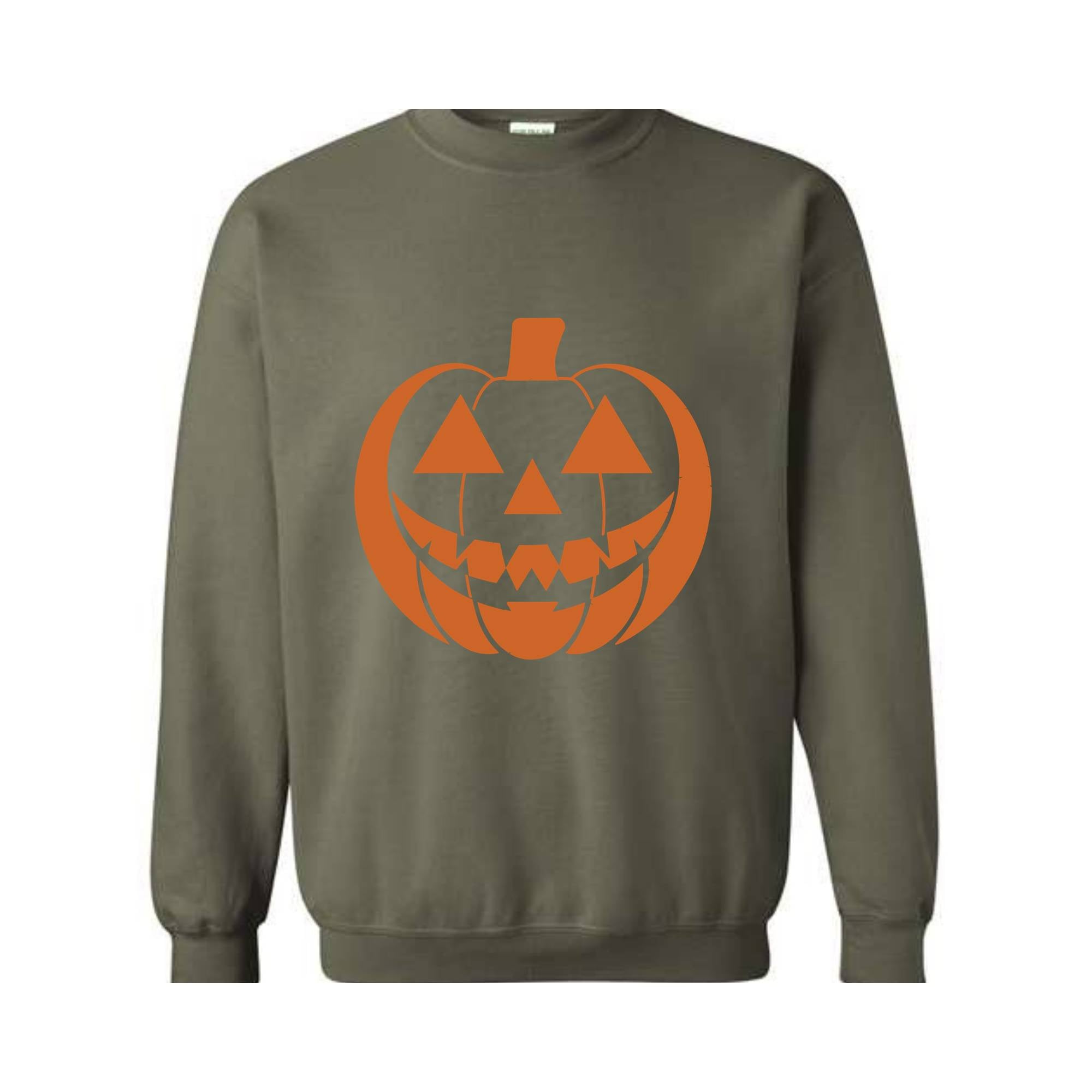 Halloween Sweatshirt, Pumpkin Face Crewneck, Funny Halloween crewneck, Jack O Lantern, Spooky Sweatshirt, Halloween Monster Sweater