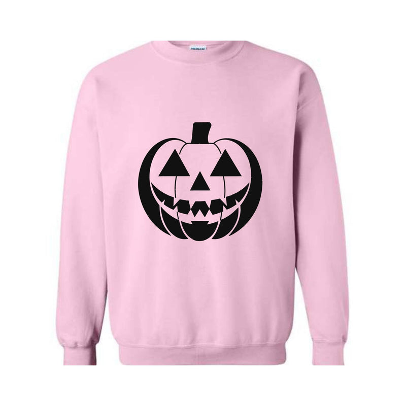 Halloween Sweatshirt, Pumpkin Face Crewneck, Funny Halloween crewneck, Jack O Lantern, Spooky Sweatshirt, Halloween Monster Sweater