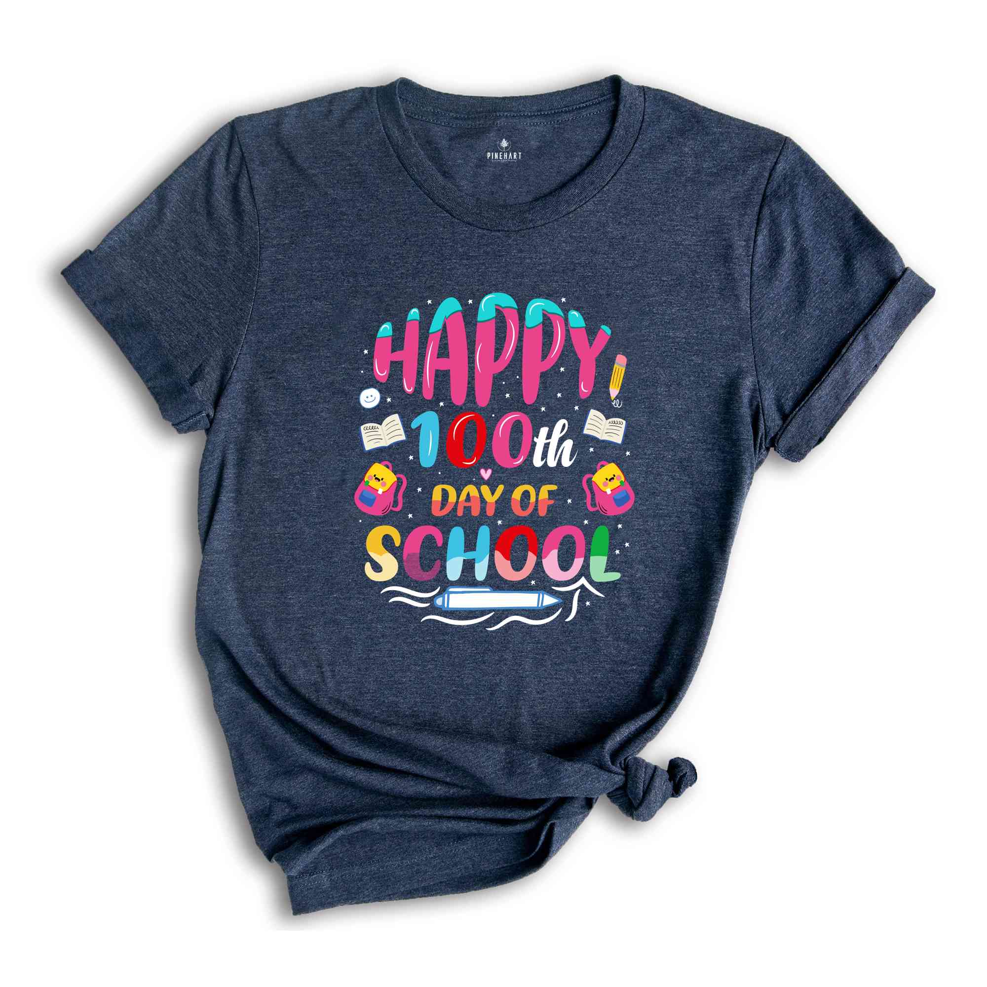 Happy 100th Day Of School Shirt, School Appreciation, Teacher Shirt, 100th Day Of School Gift, School Shirt, Back To School Shirt