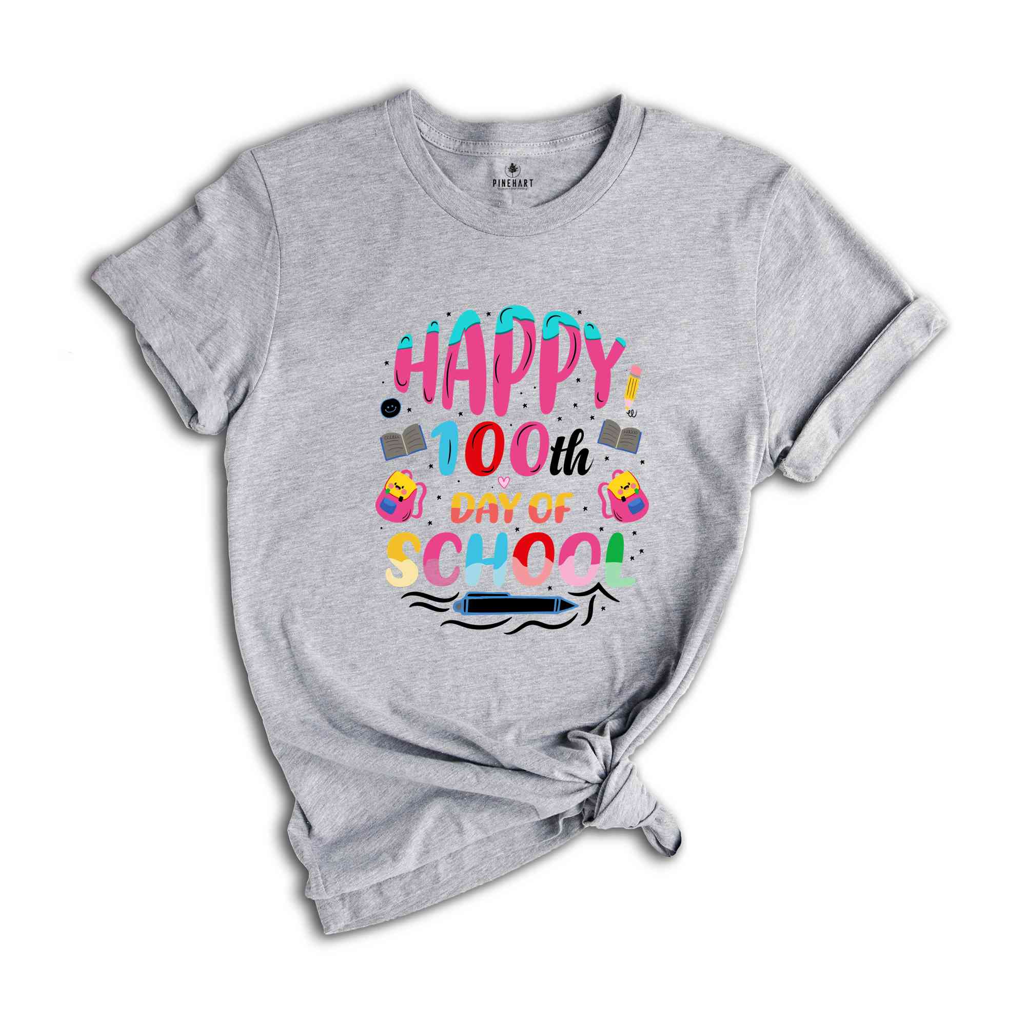 Happy 100th Day Of School Shirt, School Appreciation, Teacher Shirt, 100th Day Of School Gift, School Shirt, Back To School Shirt