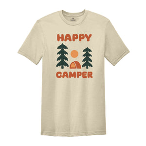 Happy Camper Shirt, Camping Tee, Nature Lover Gift, Outdoor Camping Shirt, Adventure T-shirt, Gift for Camper