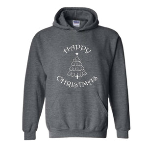 Happy Christmas Tree Sweatshirt, Happy Xmas Sweatshirt, Christmas Sweatshirt, Happy Holiday Sweatshirt, Happy Christmas Gift