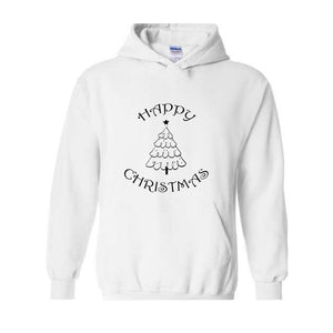 Happy Christmas Tree Sweatshirt, Happy Xmas Sweatshirt, Christmas Sweatshirt, Happy Holiday Sweatshirt, Happy Christmas Gift