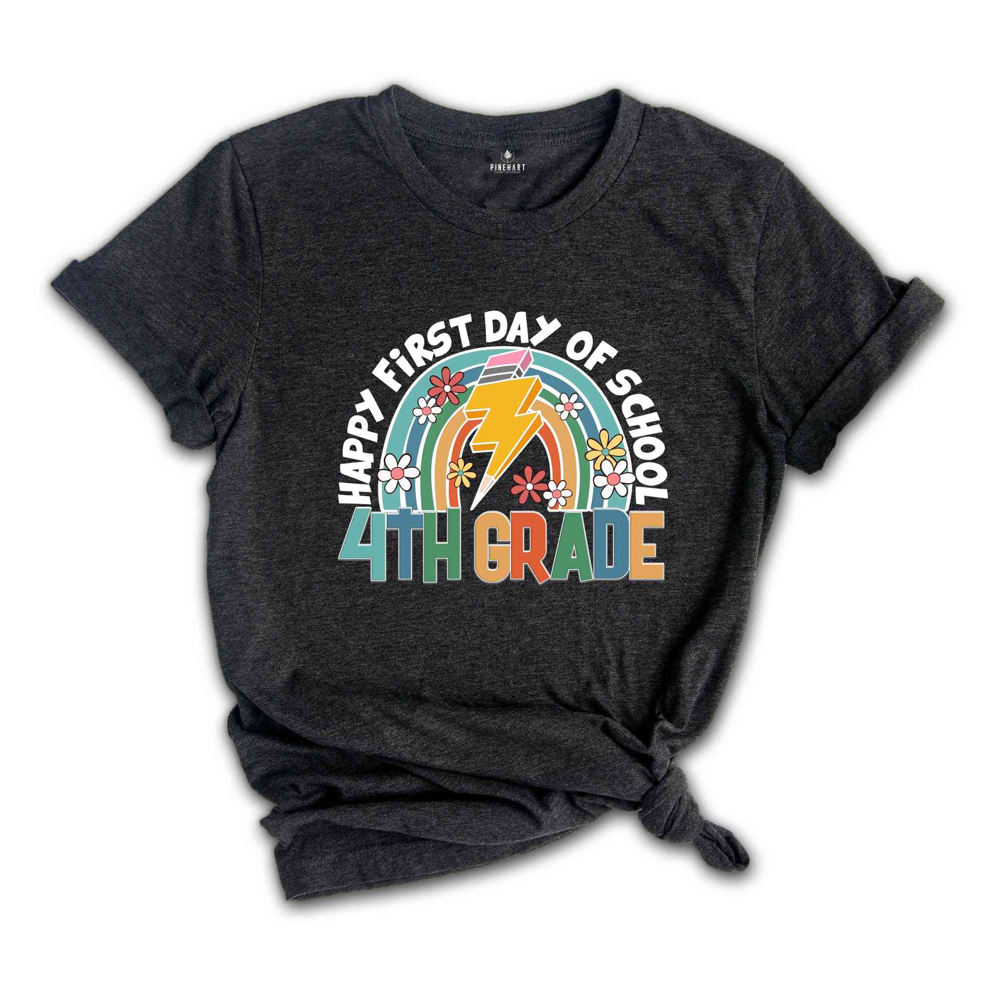 Happy First Day Of School Shirt, 4th Grade Shirt, 4th Grade Teacher, 4th Grade Gift, Back To School Shirt, Retro School Shirt, Teacher Gift