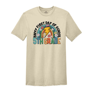 Happy First Day Of School Shirt, 5th Grade Shirt, 5th Grade Teacher, 5th Grade Gift, Back To School Shirt, Retro School Shirt, Teacher Gift