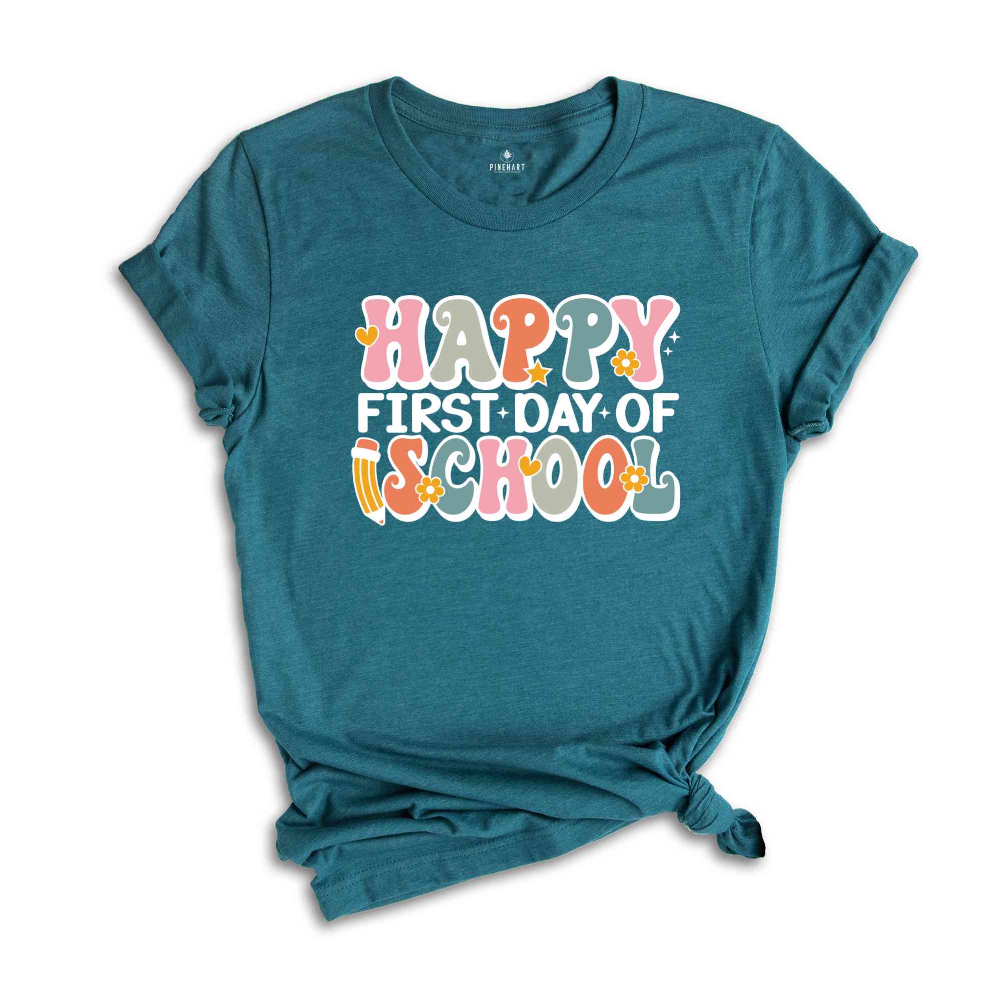 Happy First Day Of School Shirt, Back to School Teacher Shirt, First Day of School Shirt for Teachers, Gifts For Teachers