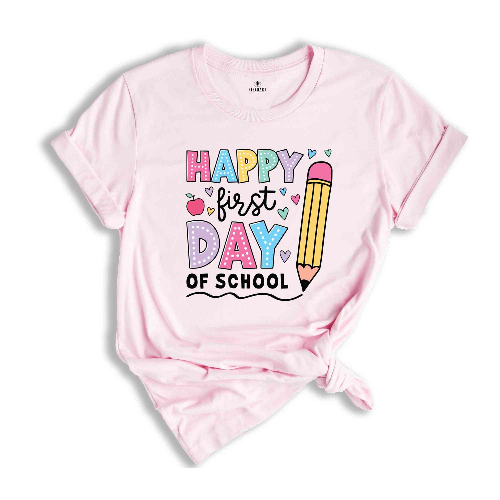 Happy First Day Of School Shirt, Retro Teacher Shirt, Back To School Shirt, Teacher Shirt, First Day Of School Shirt, Teacher Back To School