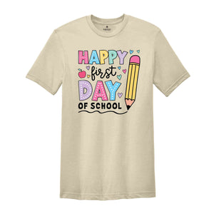 Happy First Day Of School Shirt, Retro Teacher Shirt, Back To School Shirt, Teacher Shirt, First Day Of School Shirt, Teacher Back To School