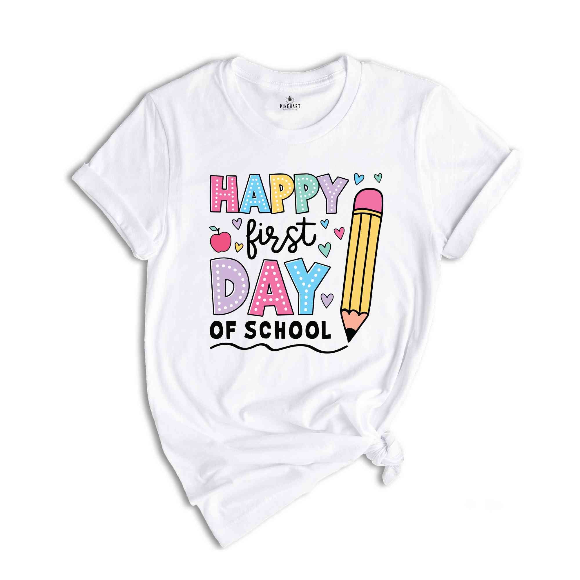 Happy First Day Of School Shirt, Retro Teacher Shirt, Back To School Shirt, Teacher Shirt, First Day Of School Shirt, Teacher Back To School