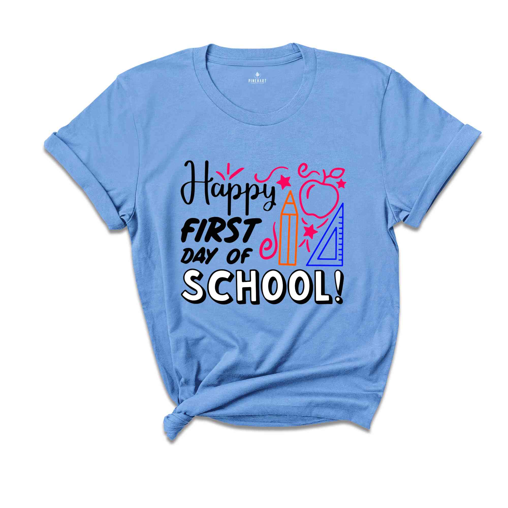 Happy First Day of School Teacher Shirt, Back to School Shirt for Teachers, Teacher Shirt Back to School Shirt Teacher Gift