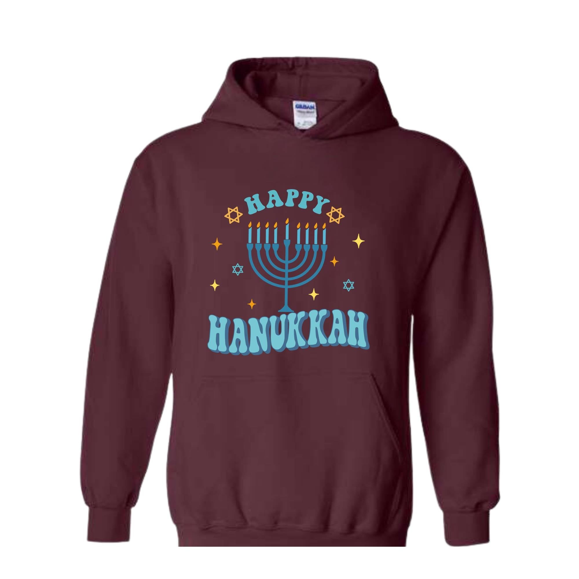Happy Hanukkah Hoodie, Funny Christmas Hoodie, Holiday Sweater, Merry Chrismukkah Hoodie, Hanukkah Gift